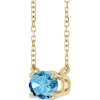 Aquamarine 14K Gold Necklace