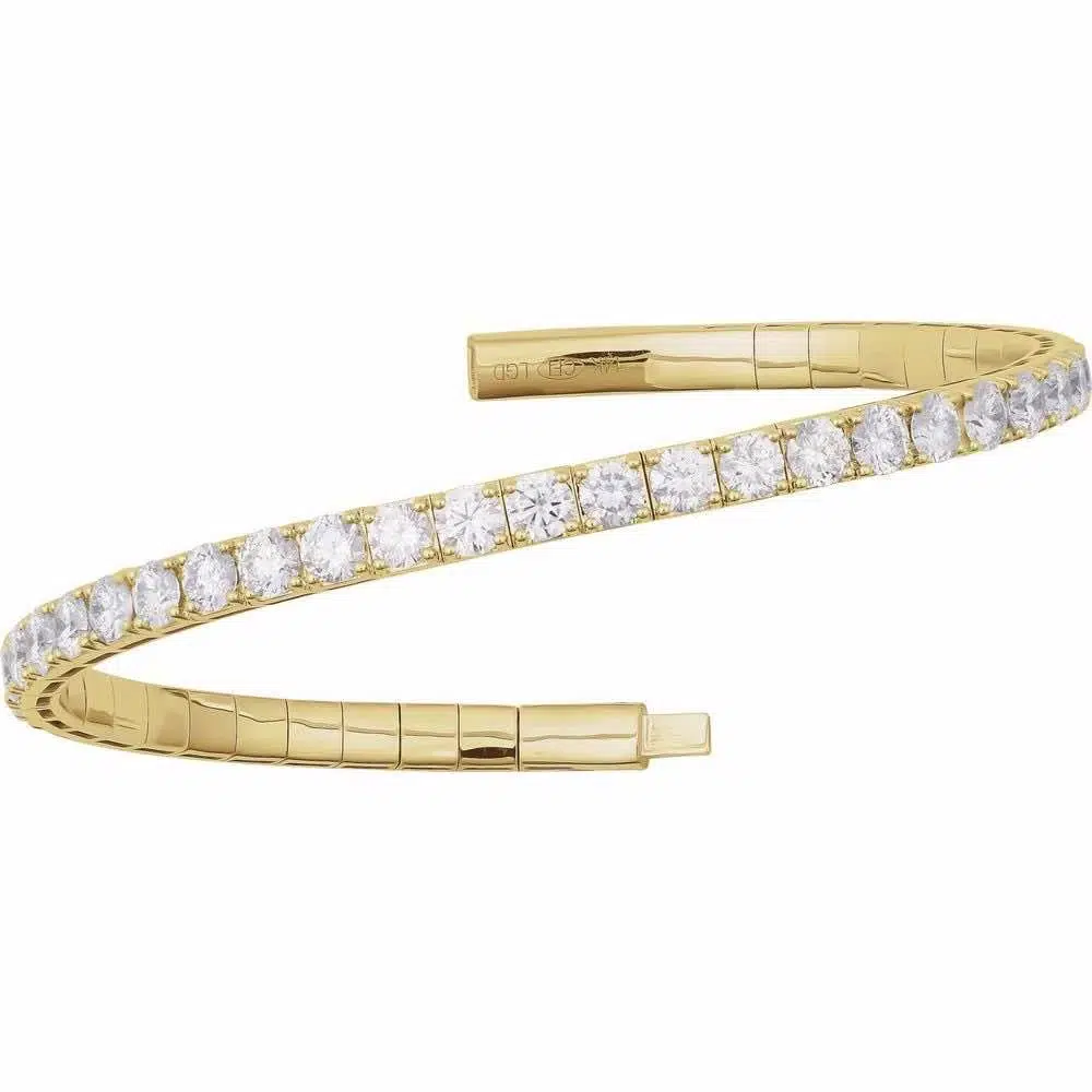 diamond bangle yellow