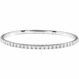diamond bangle white