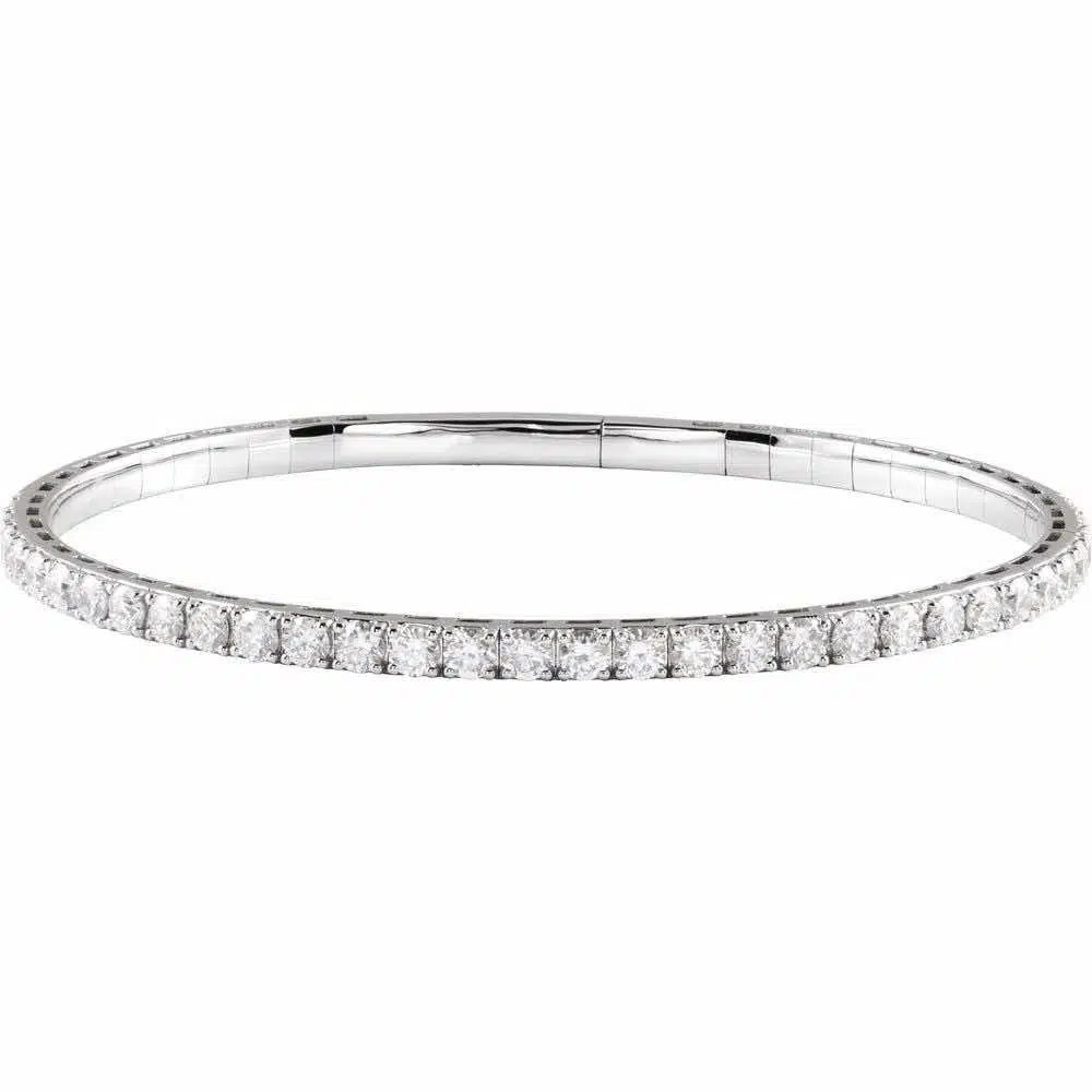 diamond bangle white