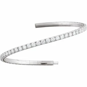 diamond bangle white