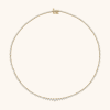 14K Gold Diamond Tennis Necklace