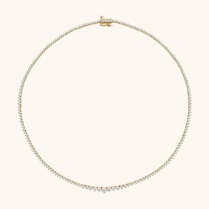14K Gold Diamond Tennis Necklace