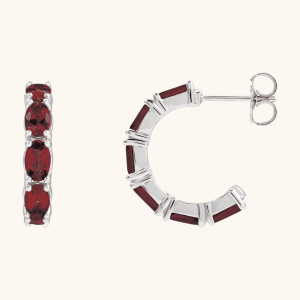 Accented Hoop Earrings