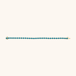 Elegant Gold and Blue Bracelet