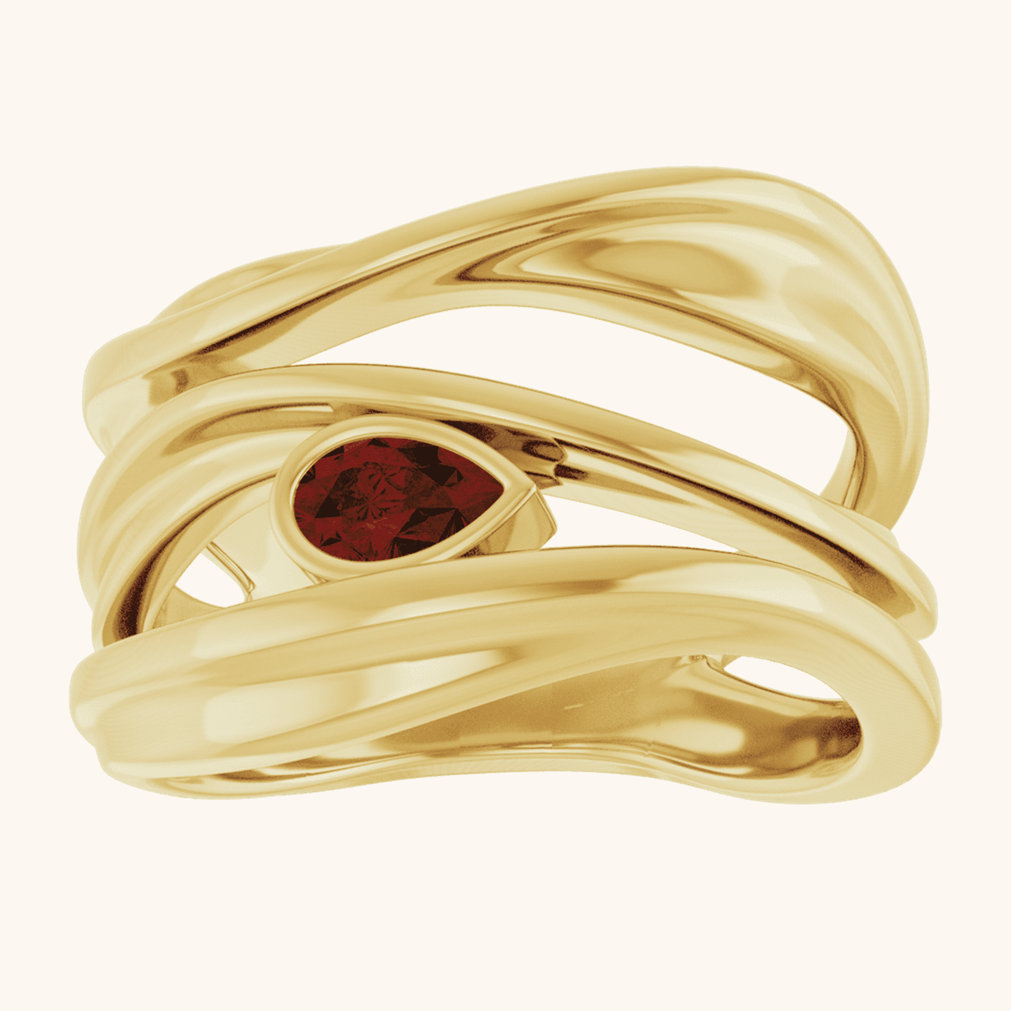 Perfect Accented Negative Space Ring - Image 3