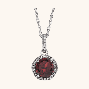 Diamond Necklace red
