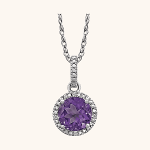 Diamond Necklace purple