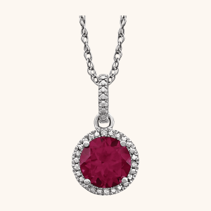 Diamond Necklace red