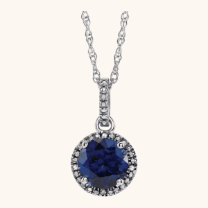 Diamond Necklace blue