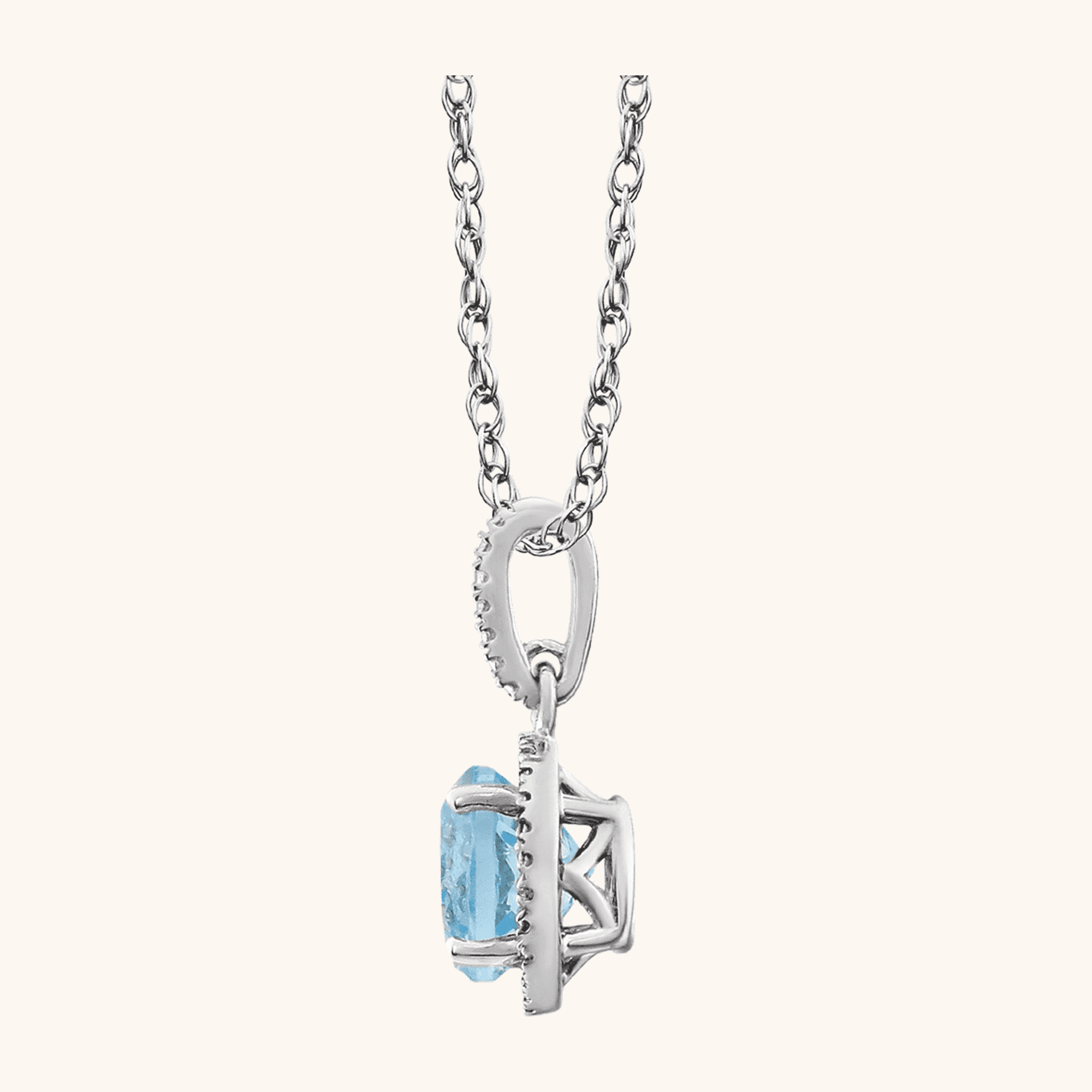 Diamond Necklace blue
