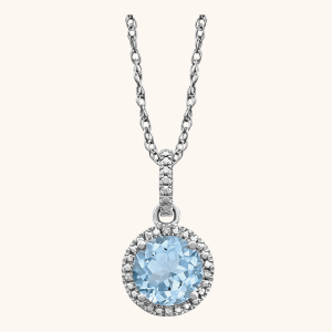 Diamond Necklace blue