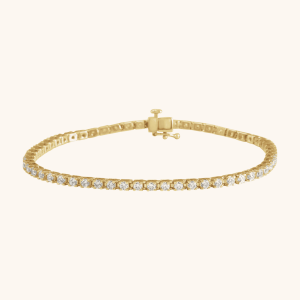 14K gold line bracelet