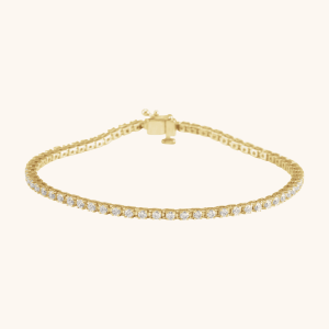14K gold line bracelet