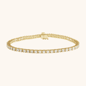 14K gold line bracelet