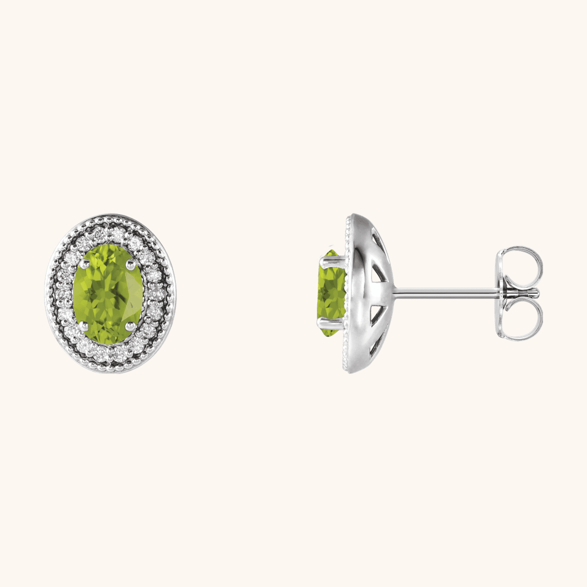 Gold Earrings for Women green