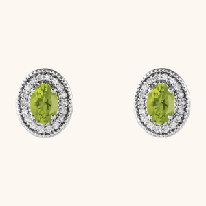 Gold Earrings for Women green