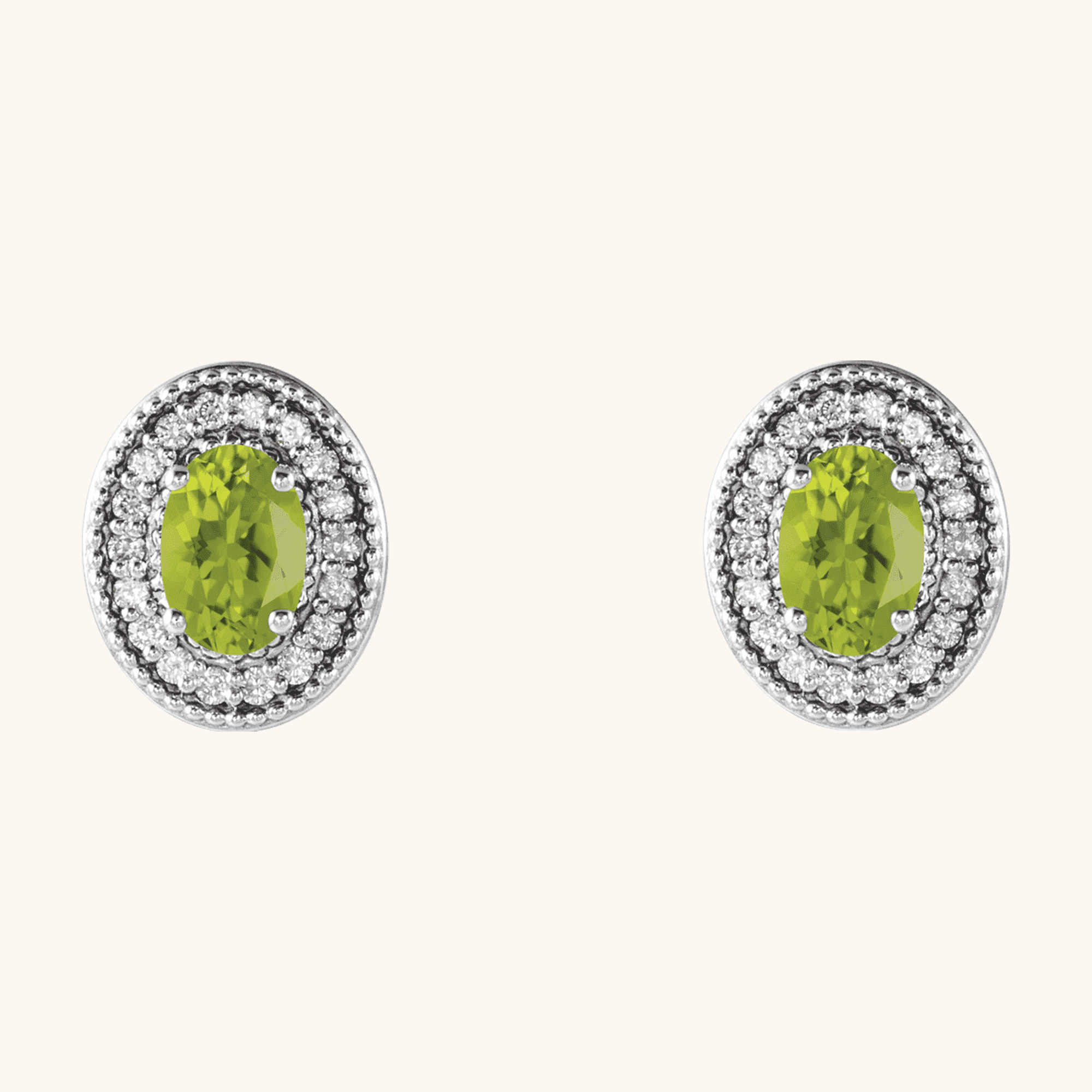 Gold Earrings for Women green