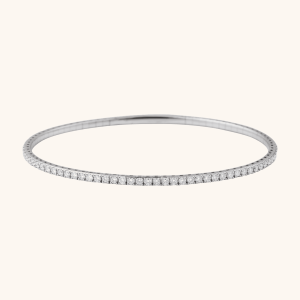 diamond bangle white