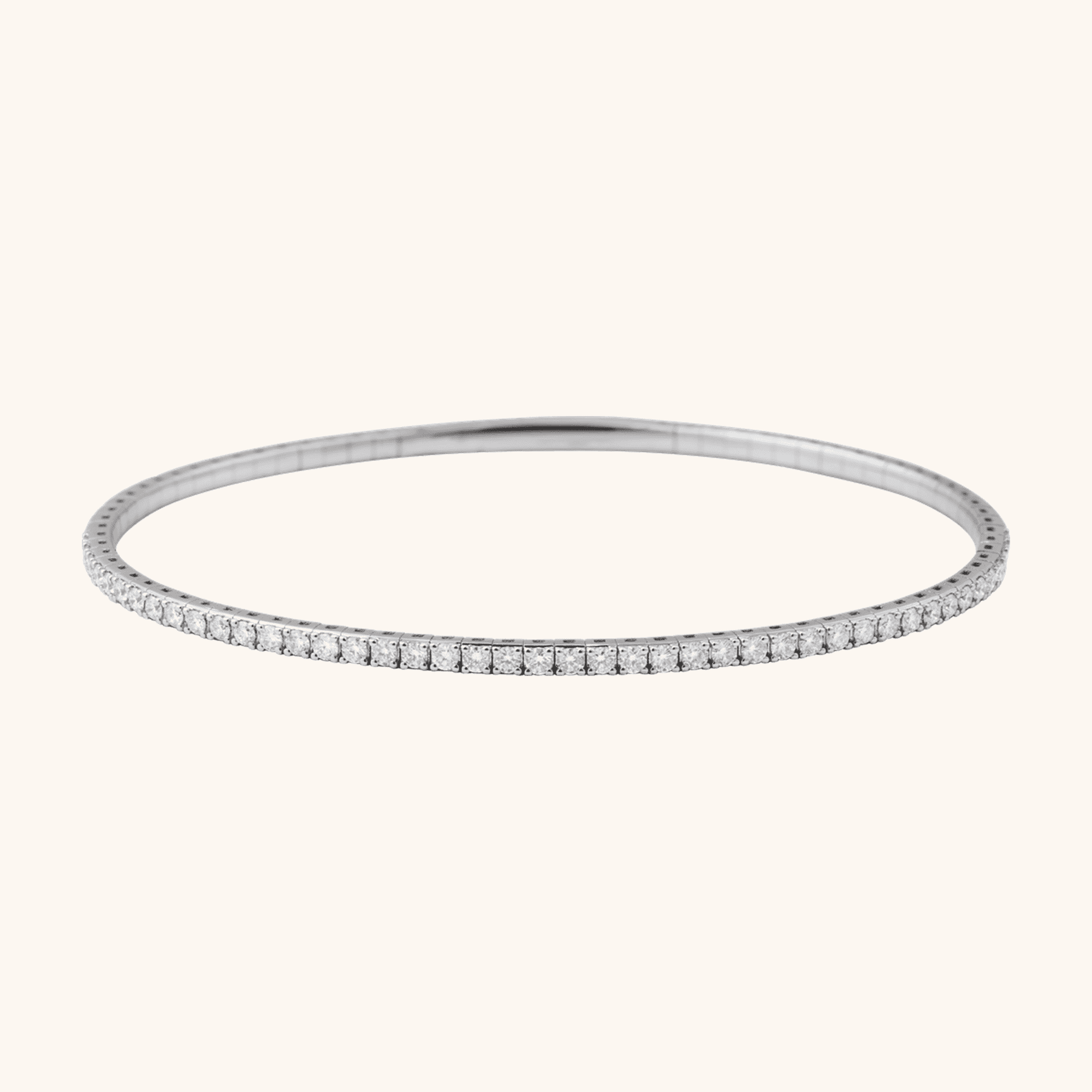 diamond bangle white