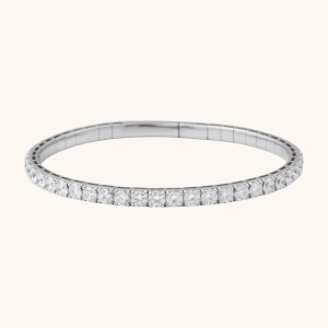diamond bangle white
