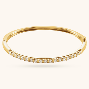 Hinged Bangle Bracelet yellow