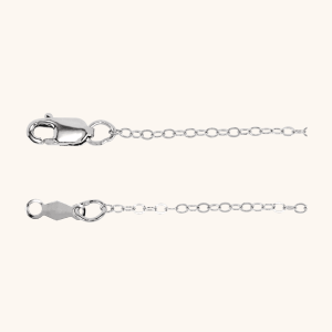 Unisex 14k gold chain white