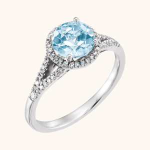 14K Ring opal