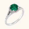 Women Gold Ring 14K green
