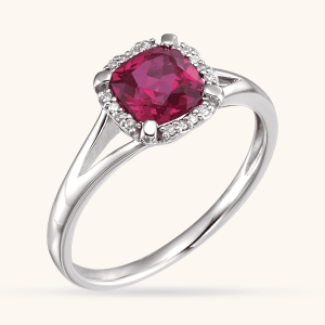 Red Birthstone Ring