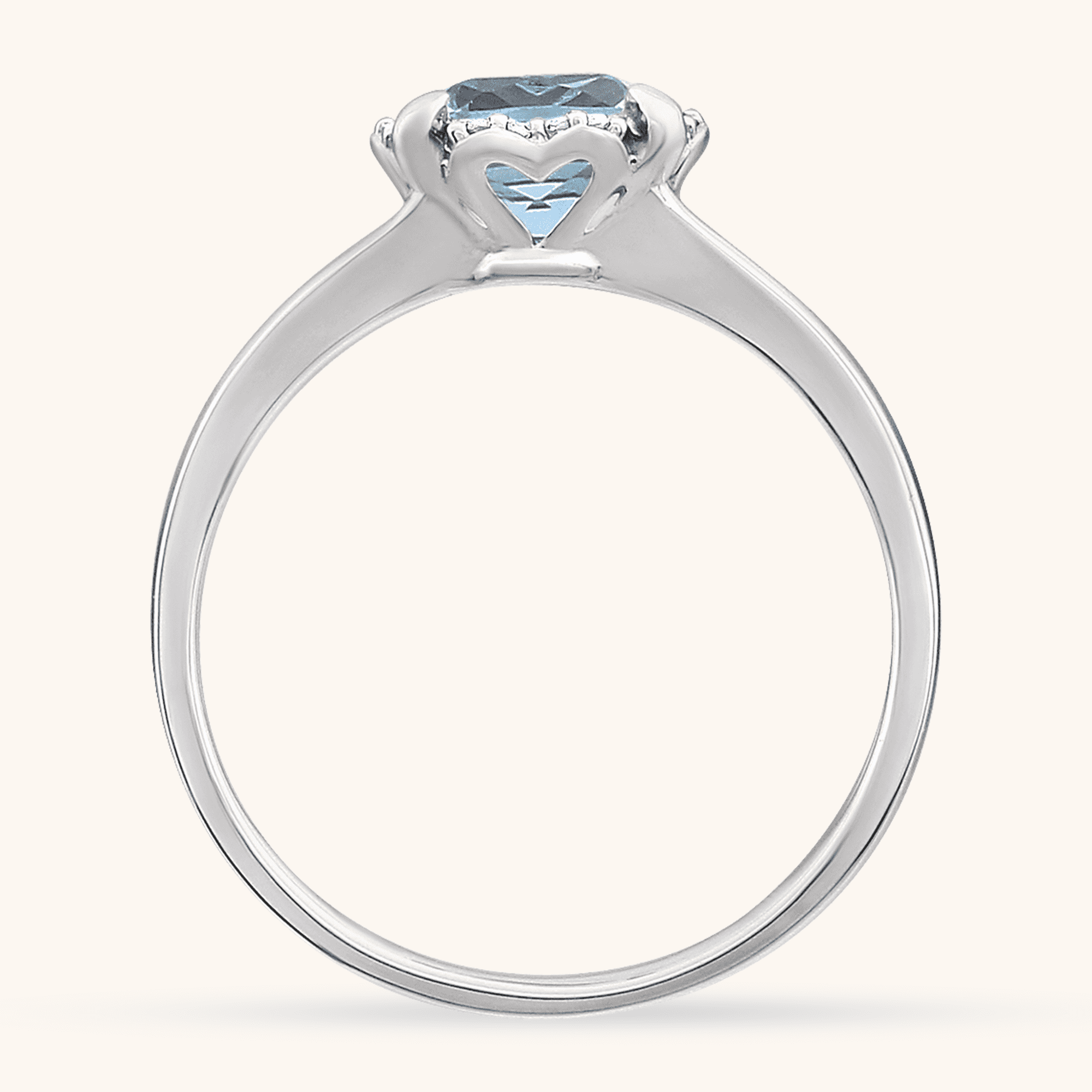 white Birthstone Ring