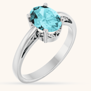 14K white Gold Women Ring