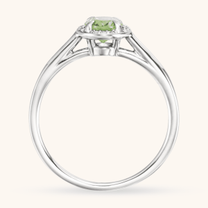 14K Gold Ring White