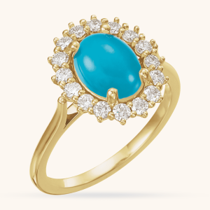 Gold Ring Blue