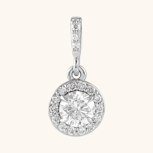 14K White Gold Necklace Pendant