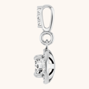 14K White Gold Necklace Pendant