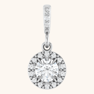 14K White Gold Necklace Pendant