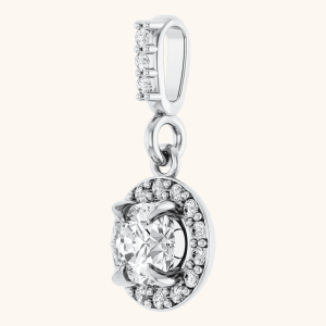 14K White Gold Necklace Pendant