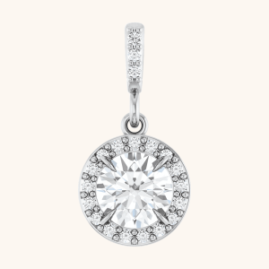 14K White Gold Necklace Pendant