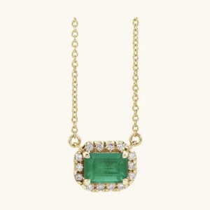 Diamond Necklace Elegant Yellow Gold