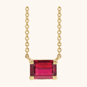 Diamond Jewelry Necklace red