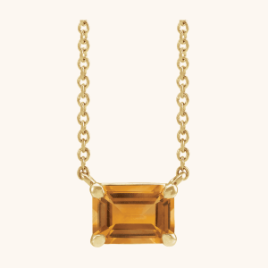 Diamond Jewelry Necklace orange