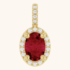 Gold Pendant ruby