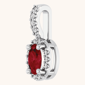 White Gold Pendant ruby