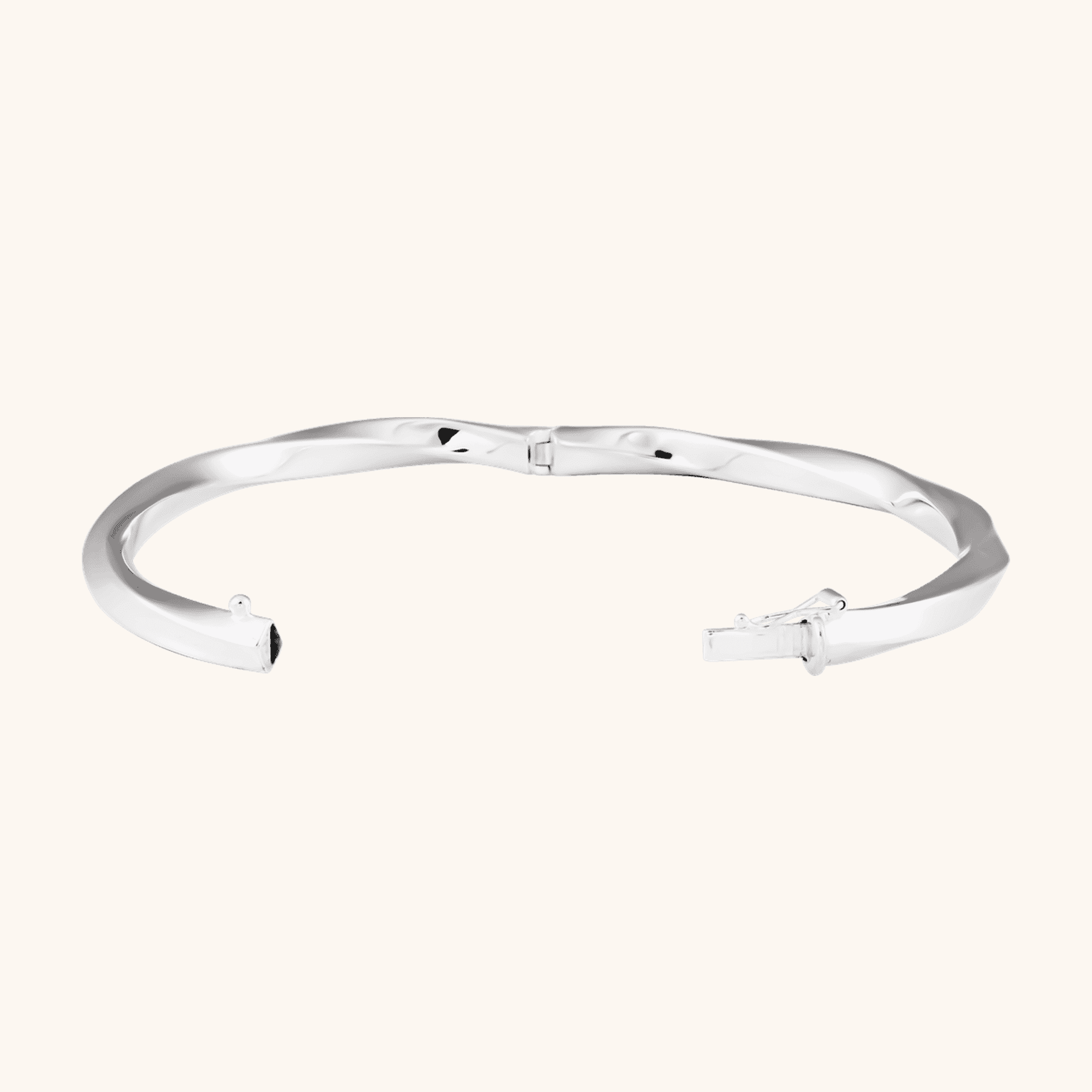 Sterling Silver Twisted Bangle Bracelet