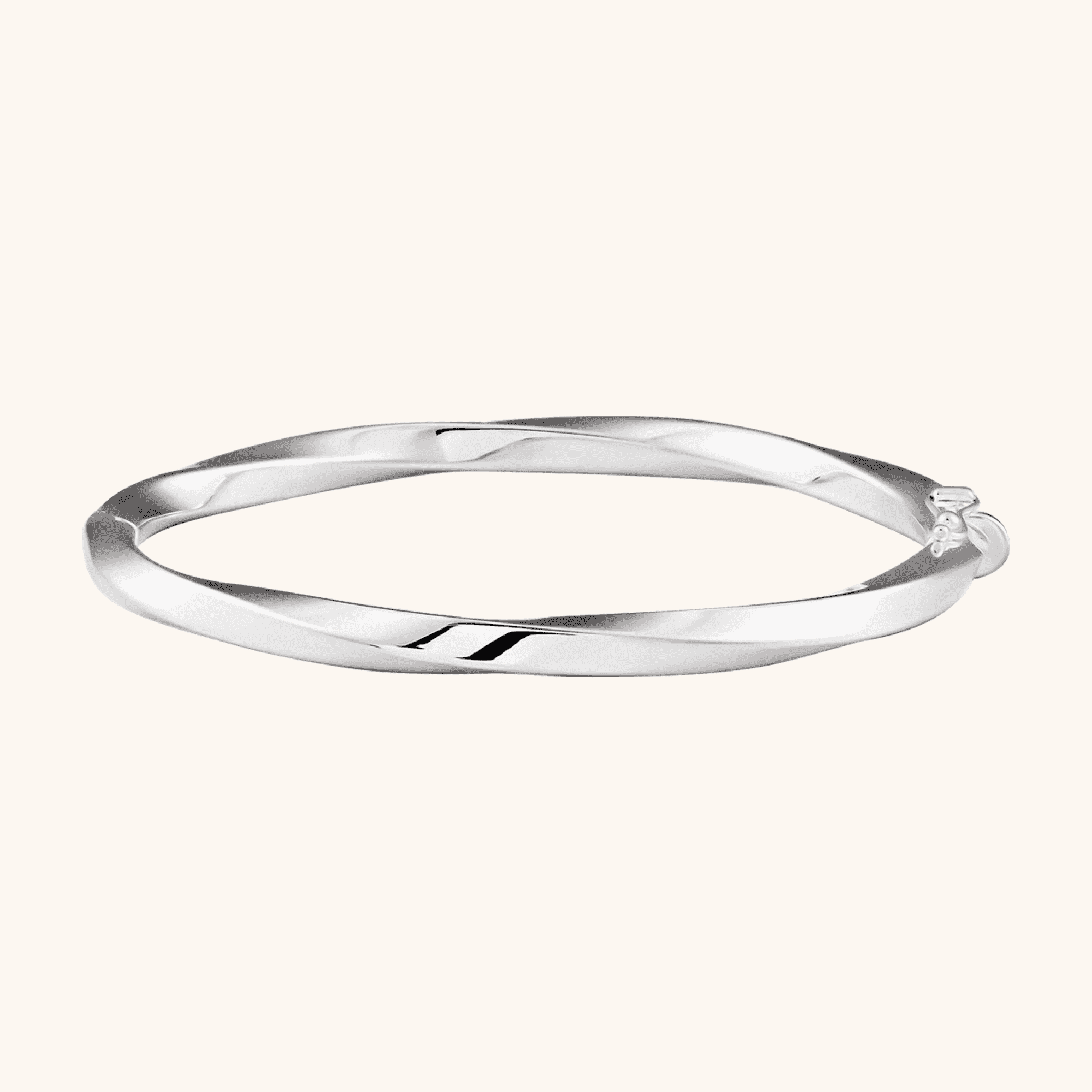 Sterling Silver Twisted Bangle Bracelet