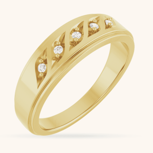 14K Diamond Ring yellow