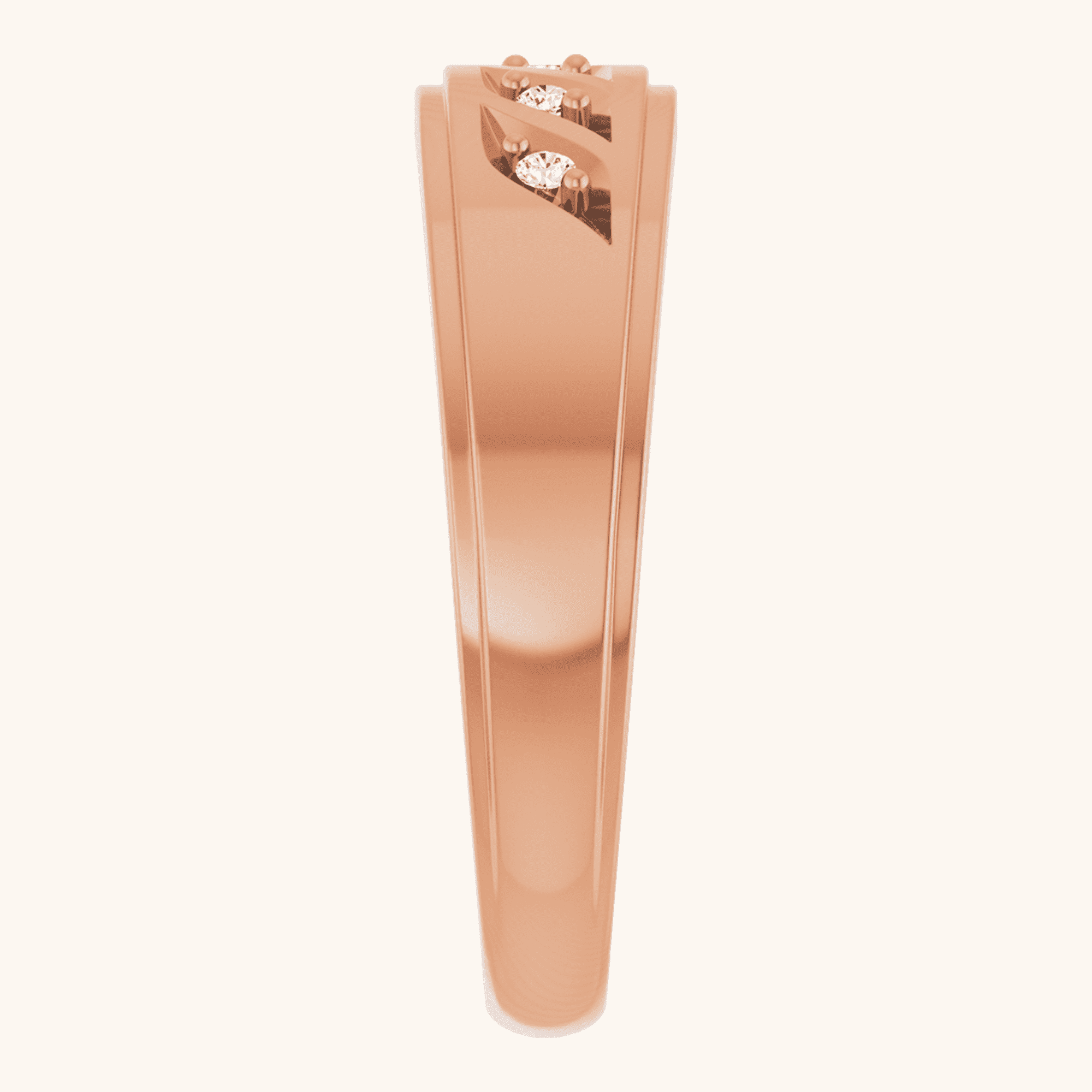 14K Diamond Ring rose