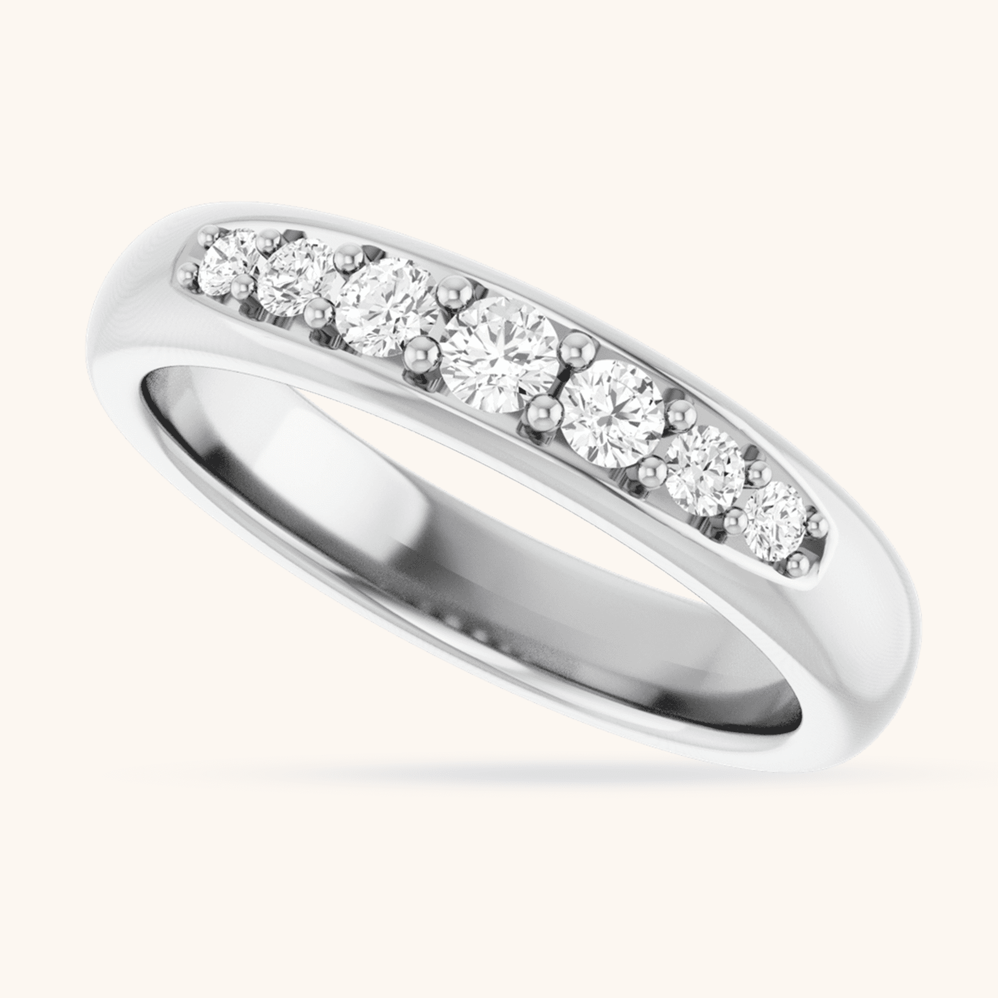 14K Gold Ring white