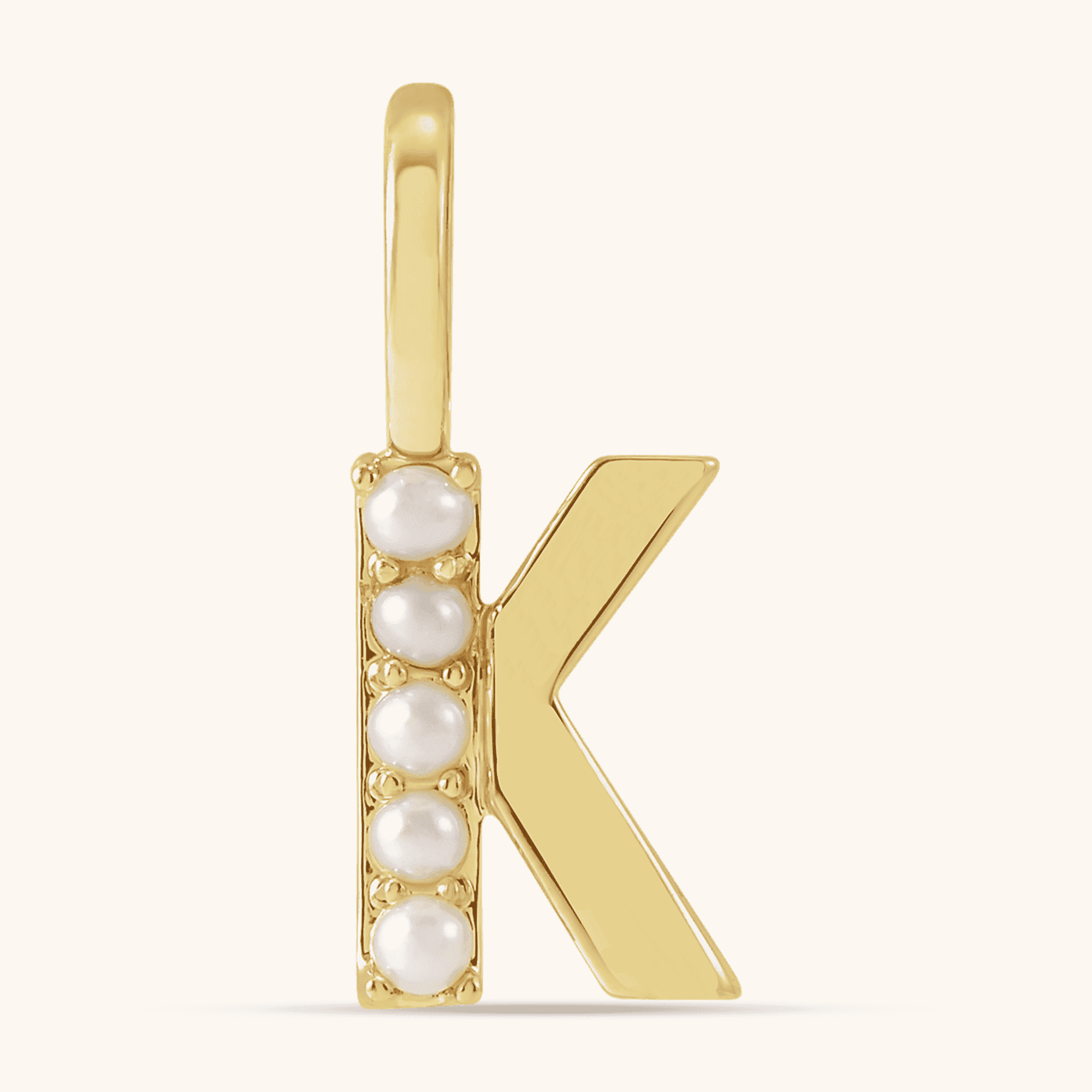 14K Gold Letter Necklace - Image 5